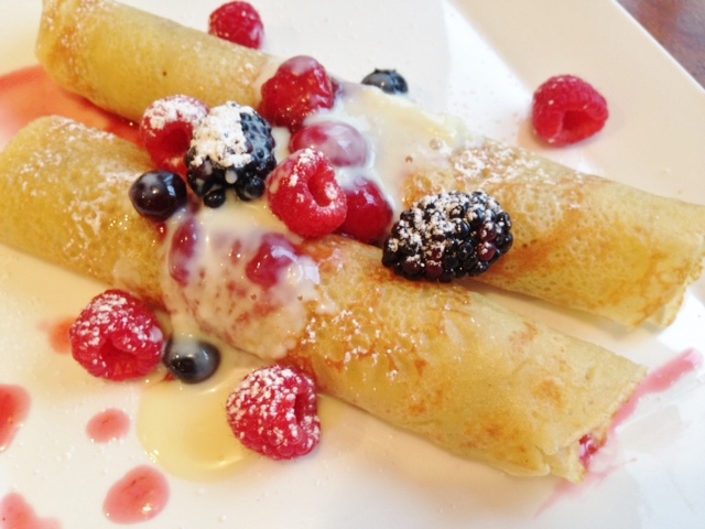 Gluten Free Berry Lemon Crepes with Custard Sauce | The Gluten Free