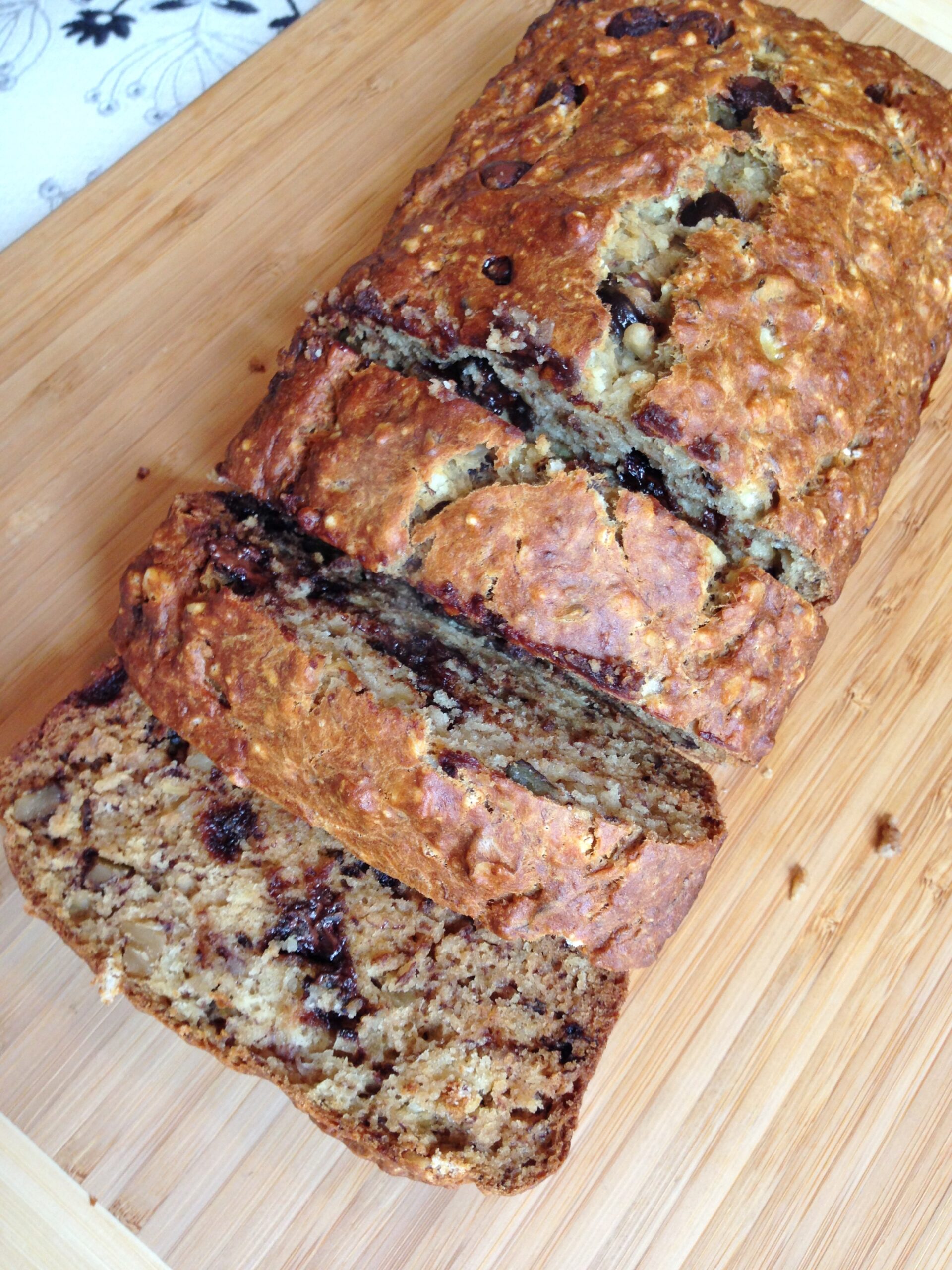 Gluten Free Banana Nut Bread with Chocolate Chips | The Gluten Free