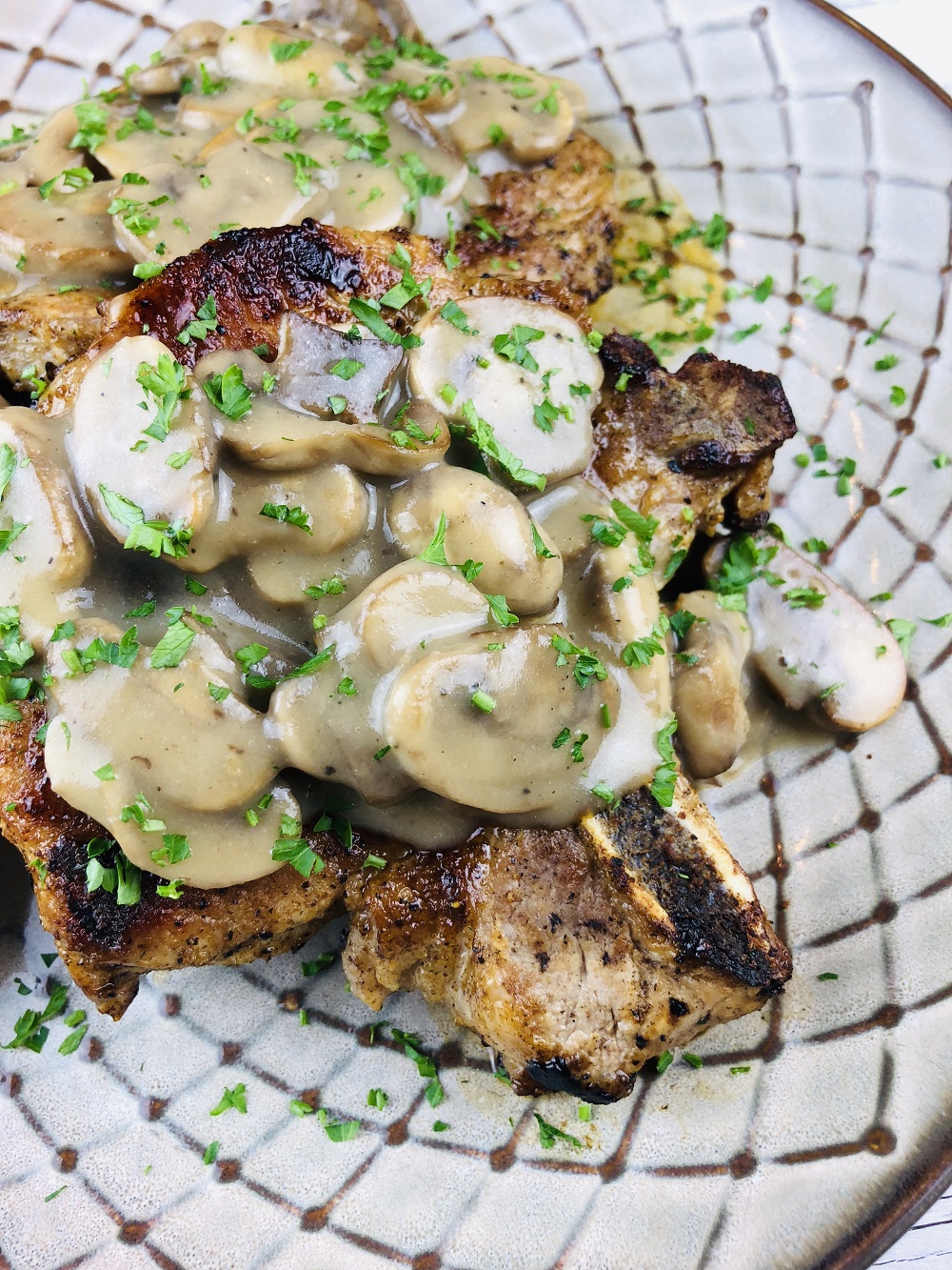 Gluten Free Pork Chops and Mushrooms | The Gluten Free